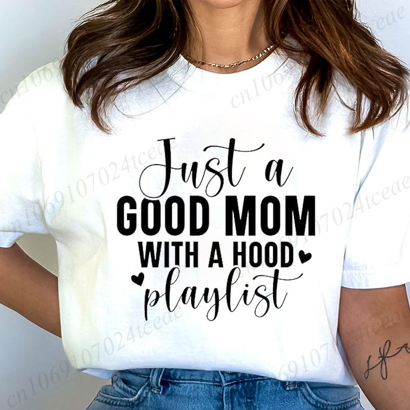 Women Fashion T Shirt Mom Life Print Funny Tops Womens Casual TShirt Tops blessed mama Tee mom of boys Aesthetic Mom Clothes