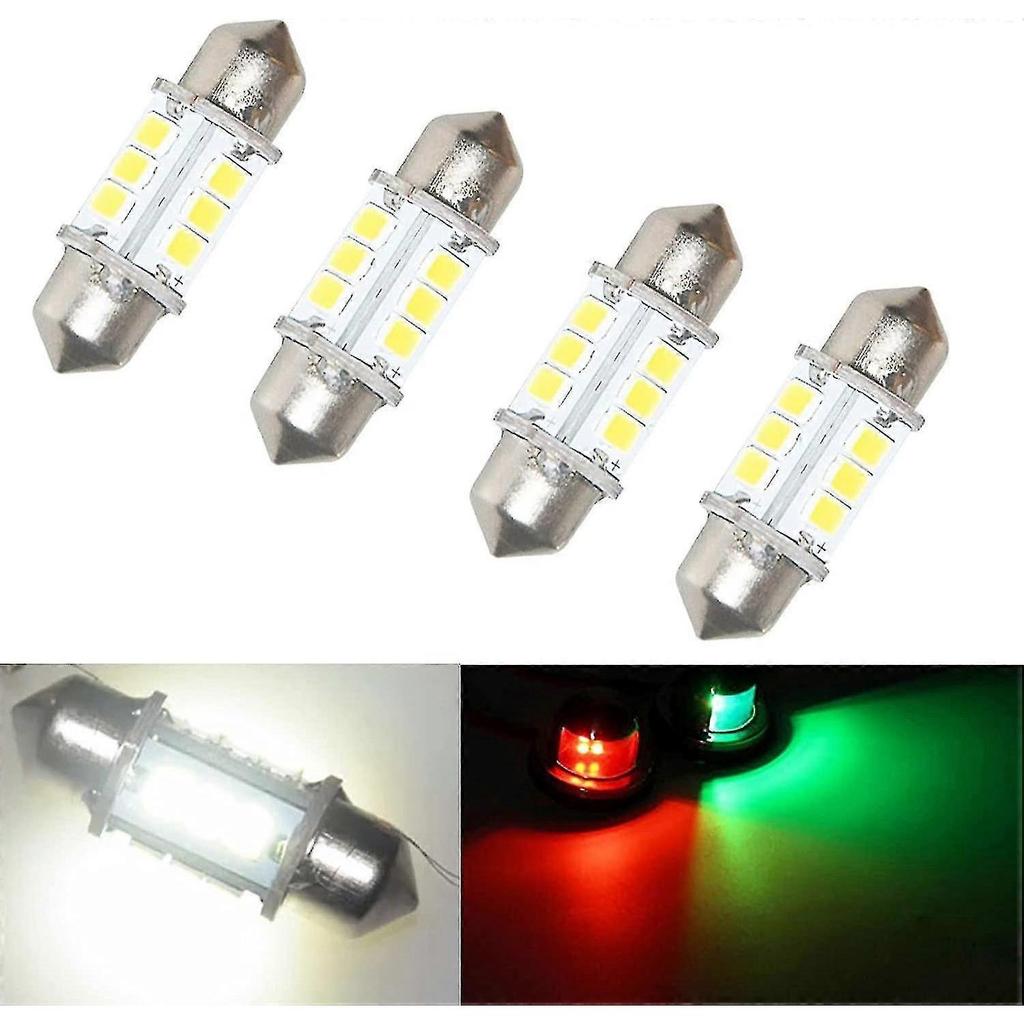 Lampadina LED Marina Sostitutiva Lampadine per Luci Barca Super Luminose 12 Volt 32 Mm Lampadine per Luci di Navigazione Barca Barca A