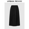 UR 2026 Spring Women's Elastic Waist Midi Skirt