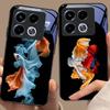 Colorful Cute Fish For Infinix Note 40 4G 30i 12 96 Smart 8 Hot 9 Play 10 11S 12 20i 50 Pro Plus 5G Tempered Glass Phone Case