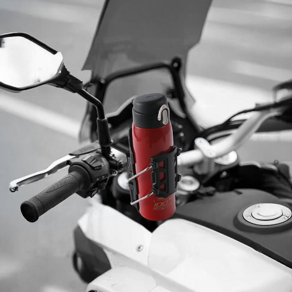 Adjustable Motorcycle Handlebar Drink Cup Holder Mount Water Bottle For ATV Bike