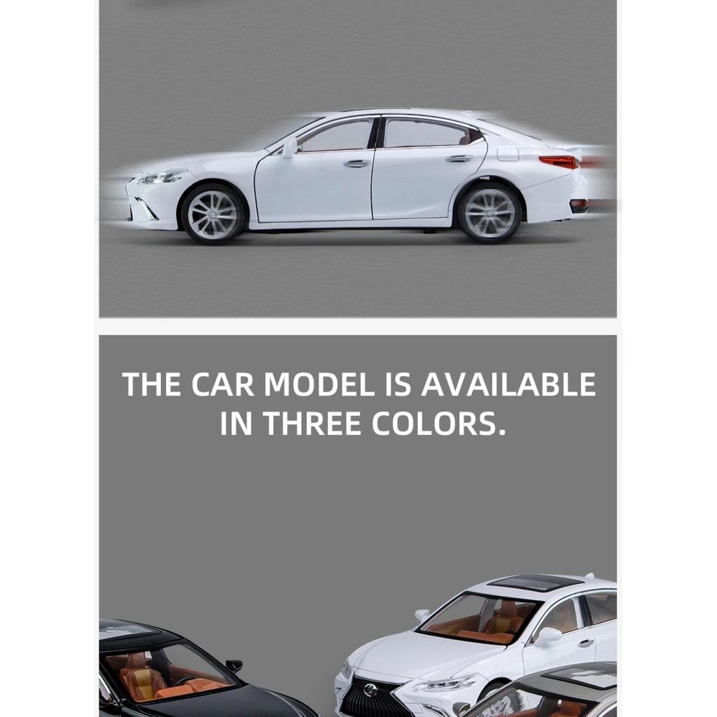 1/24 Lexus ES300 Alloy Car Die-casting Model Sound and Light Car Model Toy Collection Children Gift