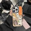 Funny Cat Band Animal Phone Case For iPhone 17,16,15,14,13,12,Pro MAX Black Matte Shockproof Cover
