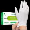 Disposable Thickened White Nitrile Gloves