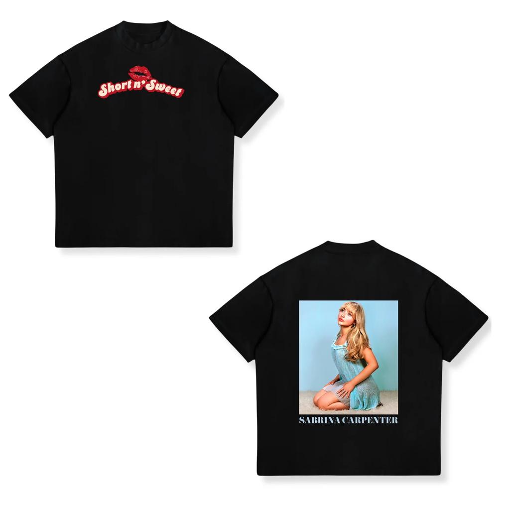Sabrina Carpenter Concert Printed TShirt Womens Unisexs Unisex Shortsleeved Retro Street Y2K Casual Fashion Tops Clothing