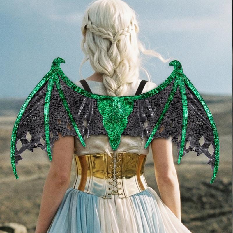 Glittering Dragon Wing Costume Accessory Role Playing Easy Wear For Cosplay And Halloween Parties