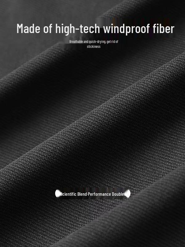 Men's Quick-Dry Autumn Windbreaker Fitness Hoodie with Long Sleeves and Plus Velvet for Morning Runs.