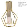 Nordic Simple Glass Clear Vase with Iron Art Frame for Hydroponic Planter Transparent Test Tube Pot Decorative Metal Flower Vase