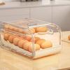 Double-layer Automatic Rolling Egg Holder Plastic Egg Dispenser Egg Storage Racks  Refrigerator