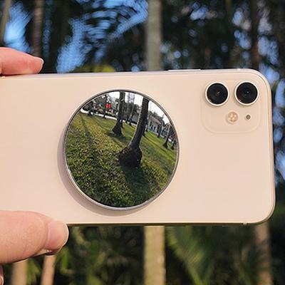 Magnetic Selfie Phone Mirror for Iphone 15 14 13 Pro Pro Max Back Camera Slim Phone Convex Mirror For Vlogging Streaming Selfies