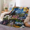 Fashion Print Van Gogh Blanket For Sofa Office Bed Plane Travel Sleep Read Relax Camping Soft And Warm