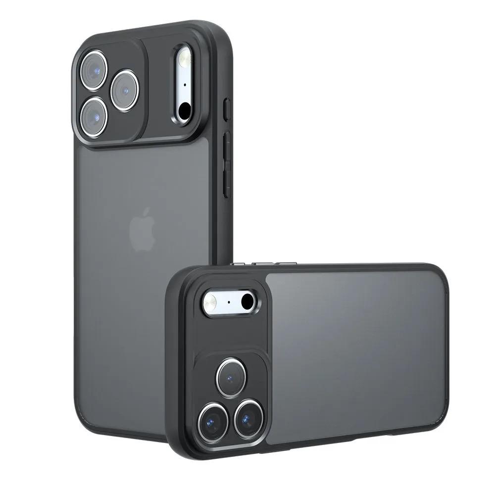 For Apple iPhone 17 Pro Frosted Case iPhone 17 Pro Funda Coque Matte Transparent PC Shockproof TPU Phone Cover iPhone 17 Pro