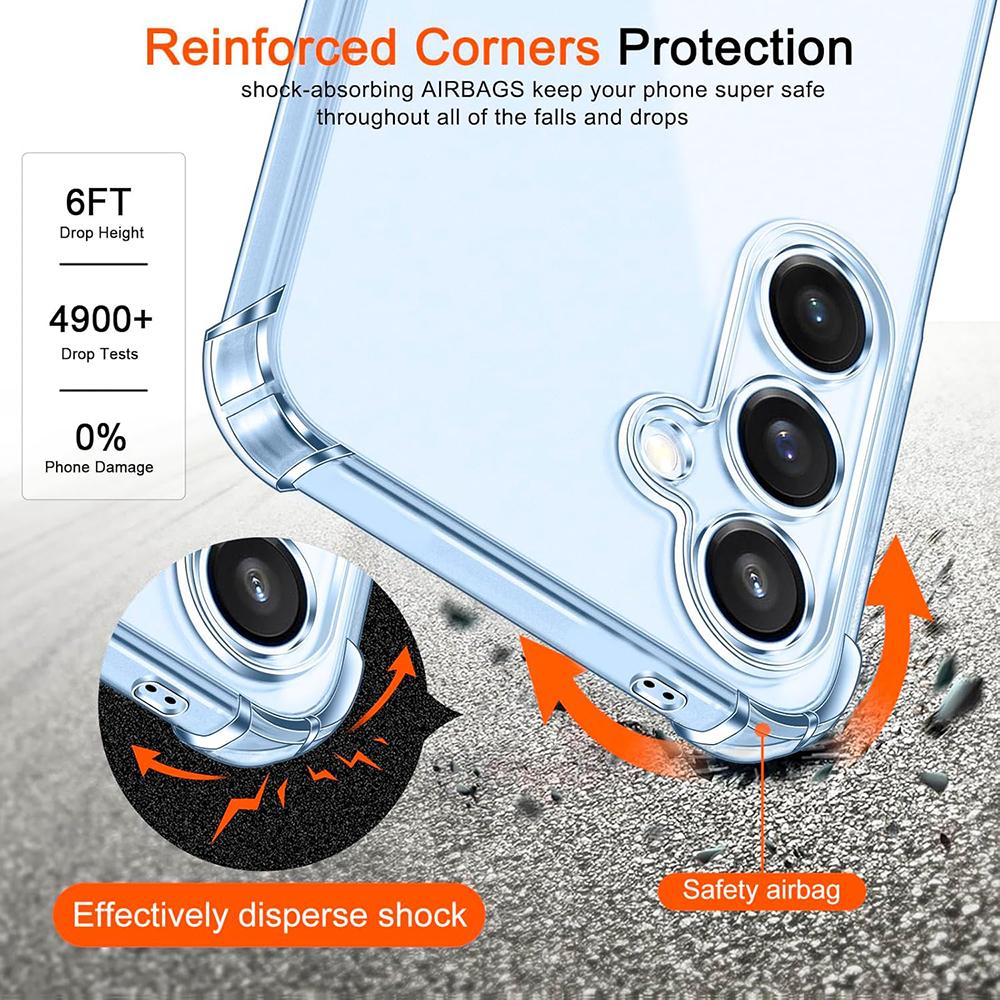 Shockproof Case For Samsung Galaxy S26 Ultra Plus S26+ Pro Silicone Soft Clear Ultra Thin Shell For S26Ultra  Back TPU Cover