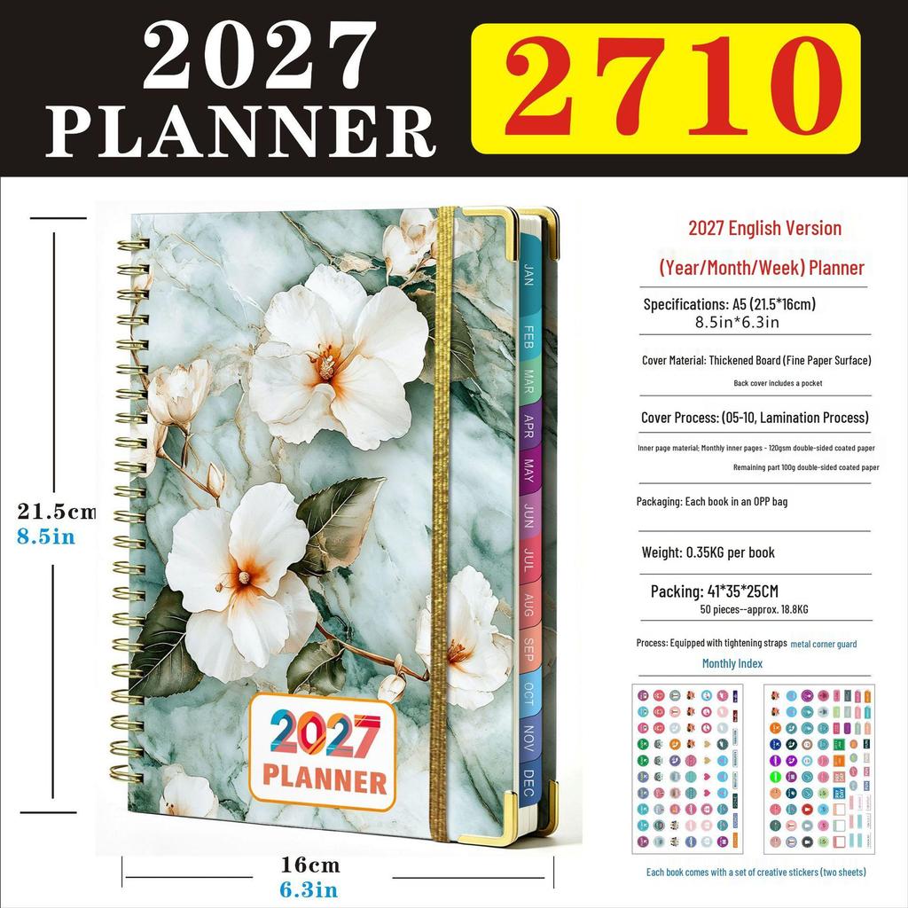 Plánovač 2026-2030: Horko prodávaný přeshraniční denní zápisník