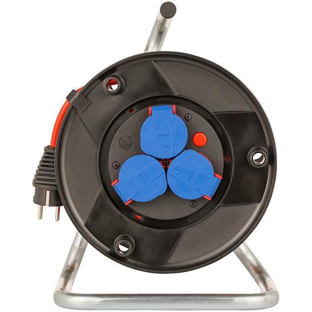 Brennenstuhl enrouleur de câble Garant IP44 20 mètres PVC noir/rouge