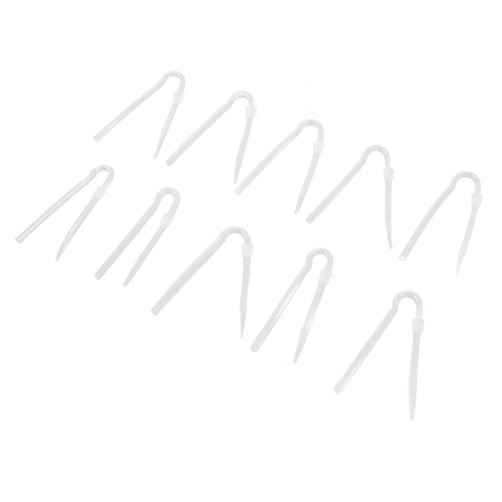 10pcs Sound Aid Tube R Type Prevent Earwax PVC Sound Amplifiers Earmold Tubing Set