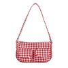 Korean Style Canvas Handbag Harajuku Underarm Bag Versatile Plaid Shoulder Bag  Women