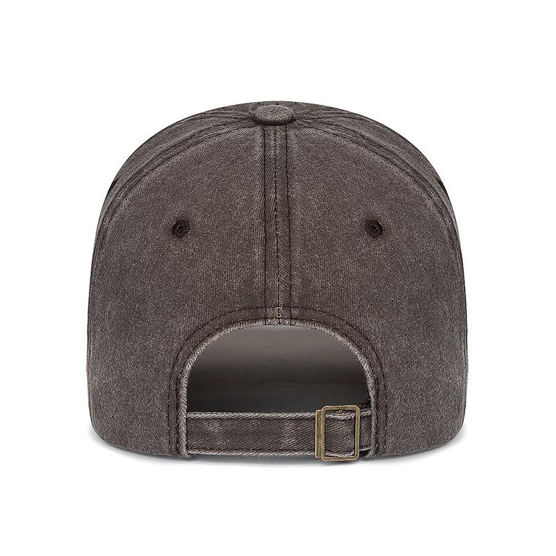 New Washed Embroidered Eagle Hat American Retro Contrasting Color Fashion Baseball Cap Youth Casual Sun Hat