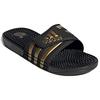 adidas Adissage Rubber Sole Slip Resistant Slip Resistant Slide Slippers Unisex Black Gold EG6517
