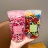 200pcs/set Girls Fluffy Hair Tie Jars Soft Textured Small Scrunchies Perfect Daily Hairstyling Cute Hair Bands Ponytails Adorable Vibrant Hair Tie