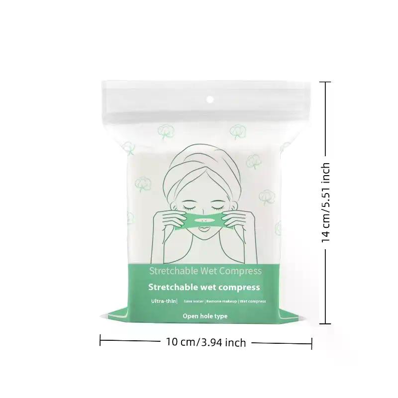 100PCS Of Stretchable Wet Compress Cotton Pads Open Type Facial Moisturizing Makeup Remover Cotton Ultra-thin Tencel