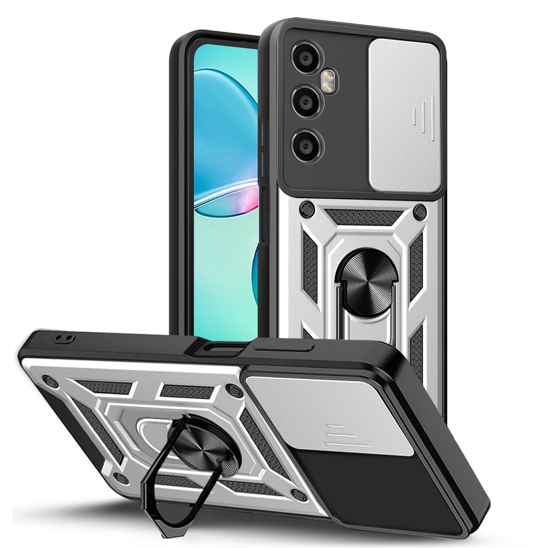 

Защитный чехол для камеры Realme C65 C67 4G C51 C53 C55 C35 C30 C21Y C25Y Realme GT 3 Neo 5 Narzo N53 N55 Armor Hybrid Ring Cover For Narzo 50i Prime серебряный