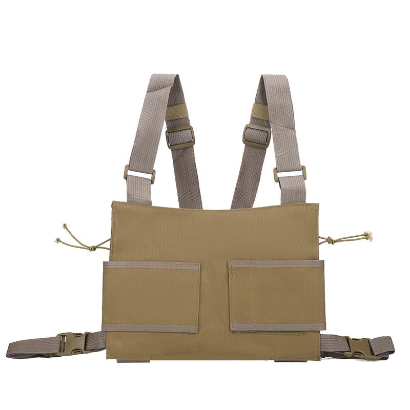 Chest Bag Waist Pack Men's Chest Pack Hip Hop Streetwear Tactical Vest Bag For Men Durable Canvas Man Shoulder Bag For Men Bolsa