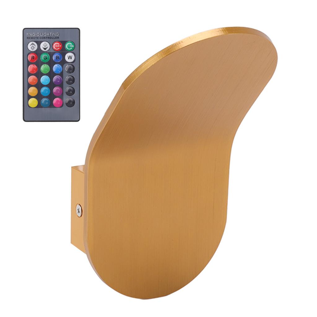 LED Wall Light Aluminium Simple Style LED RGB Warm Light Remote Control Modern Wall Sconces for Office Bedroom Kitchen