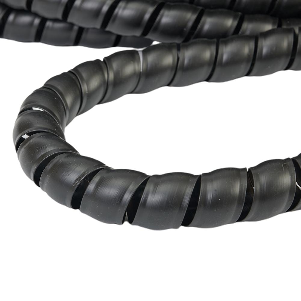 Black Length 6 6 Feet Wire Protector for Hydraulic Hose Cable Management Tube