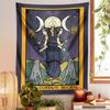 VIKAMA Enchanted Starry Sky Goddess Art Tapestry Mysticism Motif Bedroom Office Living Room Gaming Room Home Decor