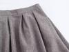 2024 Women's A-Line Pleated High Waist Mid-Length Skirt