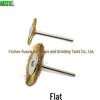 Mini Copper Wire Brush Set for Electric Grinder - Handles and Wheels Included