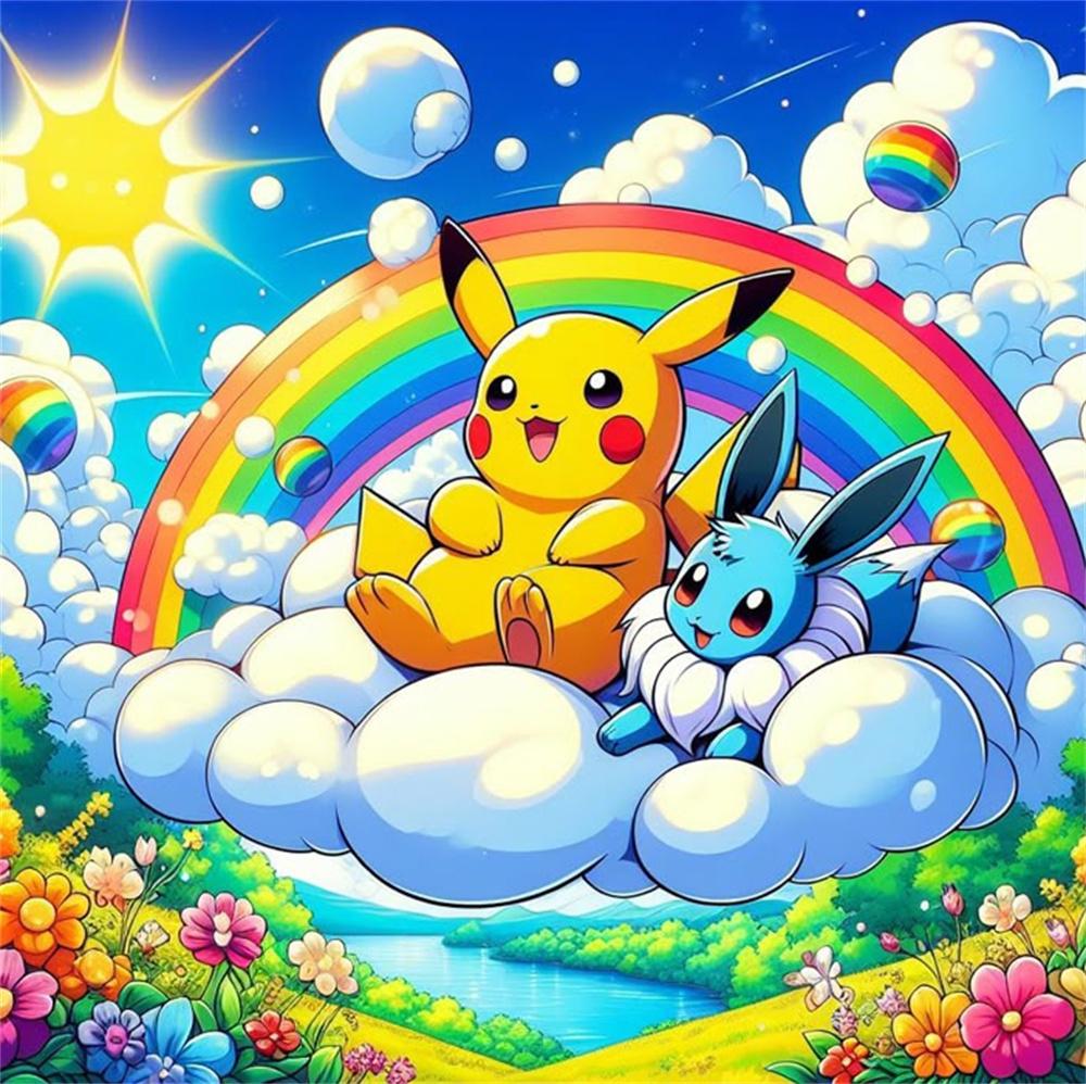 Cartoon und Anime Elfen Diamantmalerei Süßes Gengar Bild DIY Diamantstickerei Heimdekoration Interessantes Handwerk Kindergeschenk