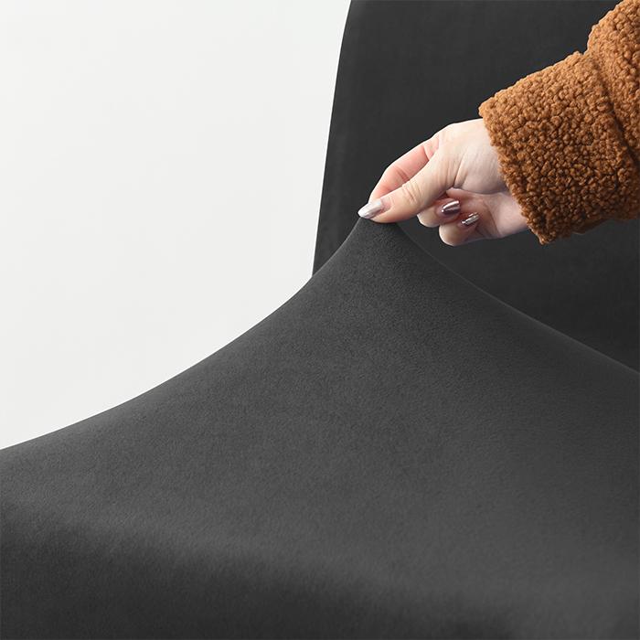 Cover For Bar Stool, Velvet, Black