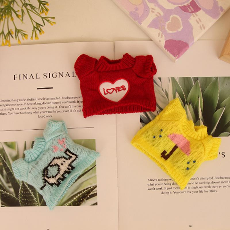 Plush Toy Sweater Small Doll Accessories Toys Doll Bag Hanging Accessories Pet Doll Clothes Accessories