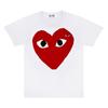 Unisex Crew Neck Short Sleeve Loose Fit Casual T-Shirt Colorful Heart Digital Print Basic Top