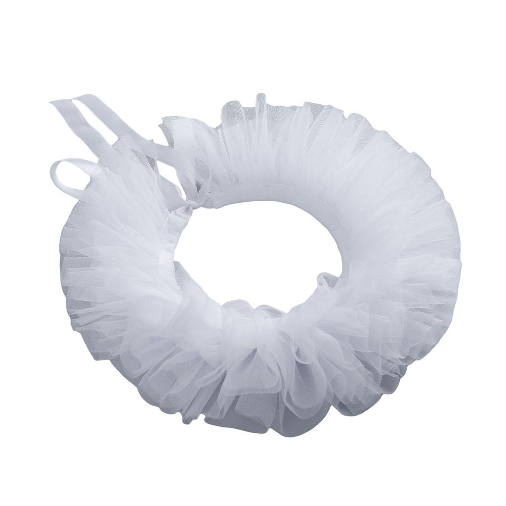 Detachable Ruff Collar Decorative Puff Collar for Costume Masquerades Party Cosplay Accessory Evening Dress Neckwear