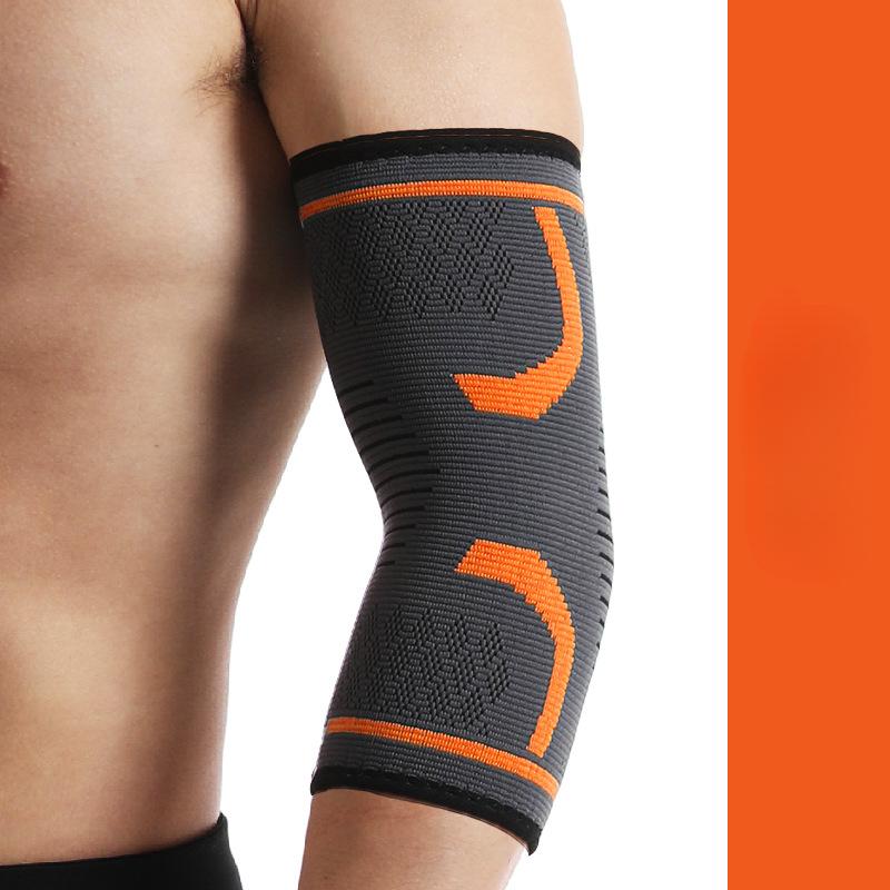 1 ks elastická posilovna sportovní ochranná podložka na loket, absorbující pot, sportovní basketbalová ruka, ortéza na loket