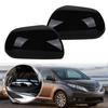 Left Right Door Wing Rearview Mirror Cover Cap For Toyota Sienna 2011 2012 2013 2014 2015 2016 2017-  W/O Turn Signal Light