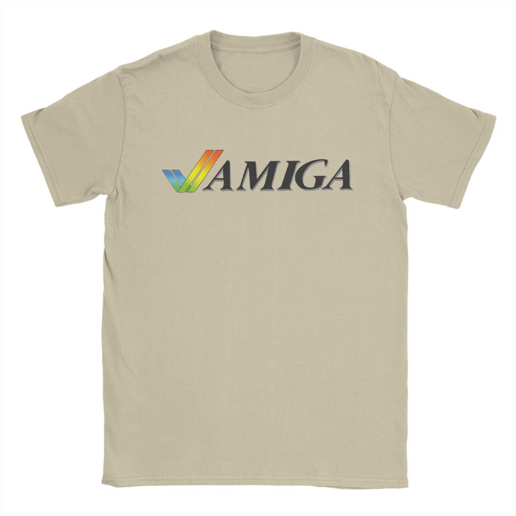 Amiga Retro Computing T-Shirt für Männer Frauen Reine Baumwolle Vintage T-Shirts Rundhals T-Shirts Kurzarm Kleidung Erwachsene