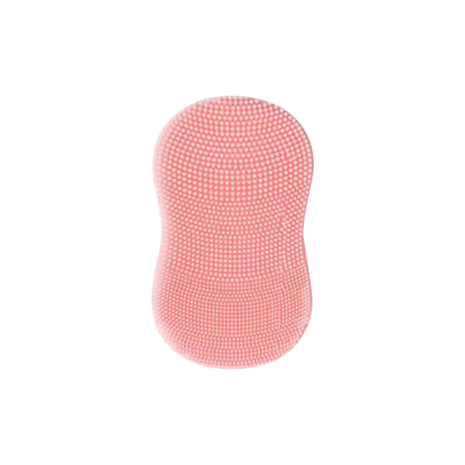 

Силиконовая щетка для очищения лица с пальцами, мягкий ручной силиконовый крем для лица, нежный отшелушивающий крем для лица для женщин и мужчин, массаж для очищения пор от черных точек для кожи One Size розовый