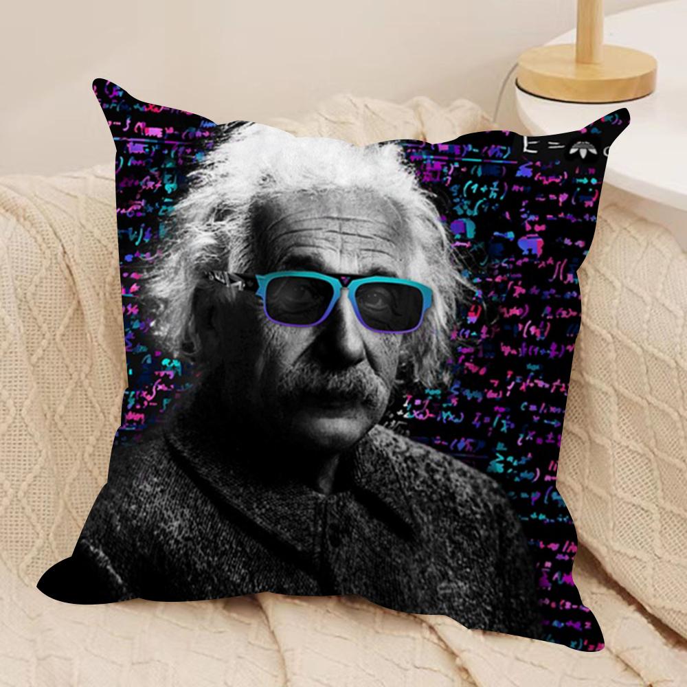 Physics EEINSTEINes Cushion Cover Soft Plush Fabric DoubleSided Printed Sofa Cushion Cover for All Seasons Home Decor Gift