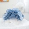 Pet Mesh Dress Dog Cat Butterfly Bow Clothing Fluffy Silk Blue Star Wedding Dog Dresses for Small Dogs Christmas Puppy Clothes