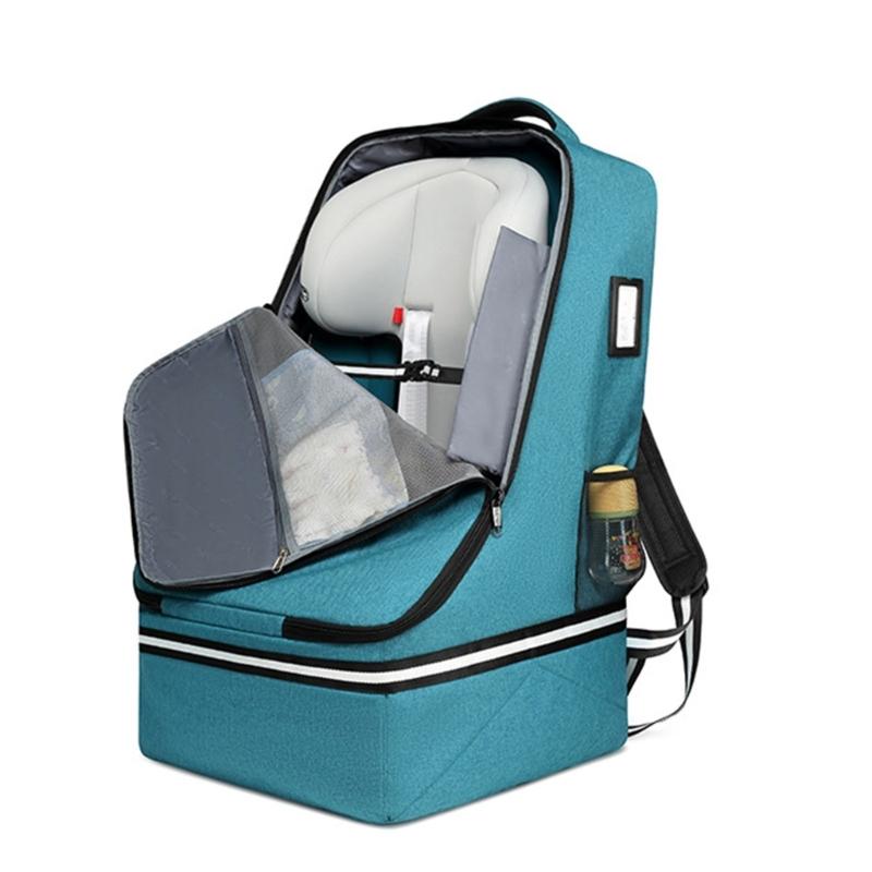 

Strong Car Seat Protectors Cover Water Resistant Rolling Luggage Design For Baby Gear Transportation синій