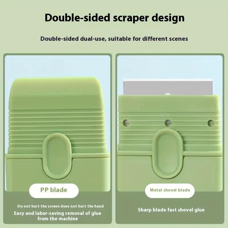 Double-headed Scraper Car Film Scraper Glue Removal Scraper Kitchen Cleaning Mobile Phone Film Floor Glue Removal Without Scratching Small Spatula