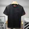 2024 Chinese Style Men's Lion Head Embroidery Loose Short Sleeve T-Shirt