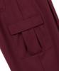 CAMEL WORK One-Pleat Wide Cargo Sweatpants (Burgundy)