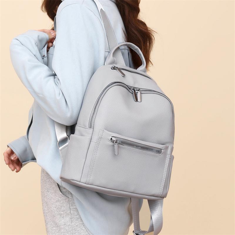 Backpack Women's New Korean Version Large Capacity Women's Backpack Fashionable and Versatile Student Bag Women's Bag Trend