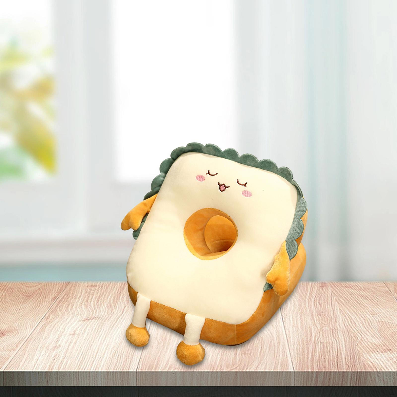 Adorable Bread Shaped Nap Cushion for Cozy Travel and Home Decor Close Eyes 1280₽