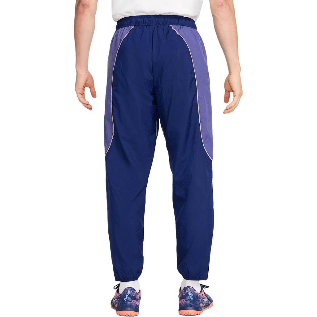 Nike Color Block Drawstring Loose Knit Sports Pants Men bottoms Blue HJ3805-492